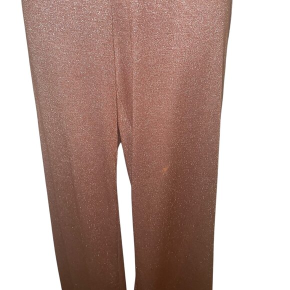 Cider Brown Glitter Wide-Leg Pants – Size Medium - Picture 5 of 7